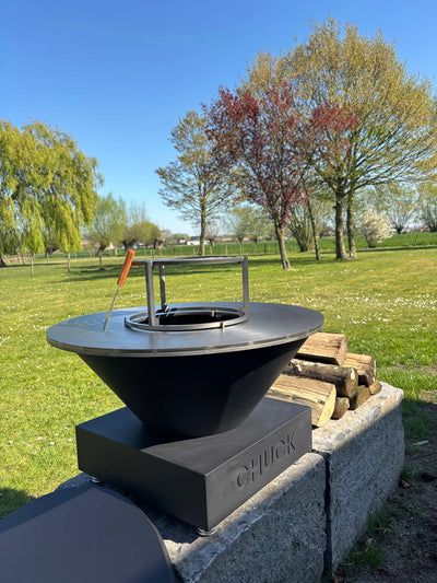 Chuck open-vuur plancha voor 2 of meer Chuck