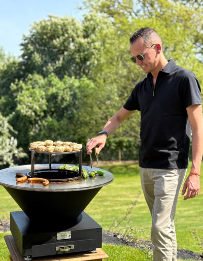 Chuck open-vuur plancha voor 2 of meer Chuck