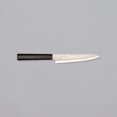 Design Japans Keukenmes 150mm - Hayabusa Petty Aogami #2 Rainbow Damascus Braainest