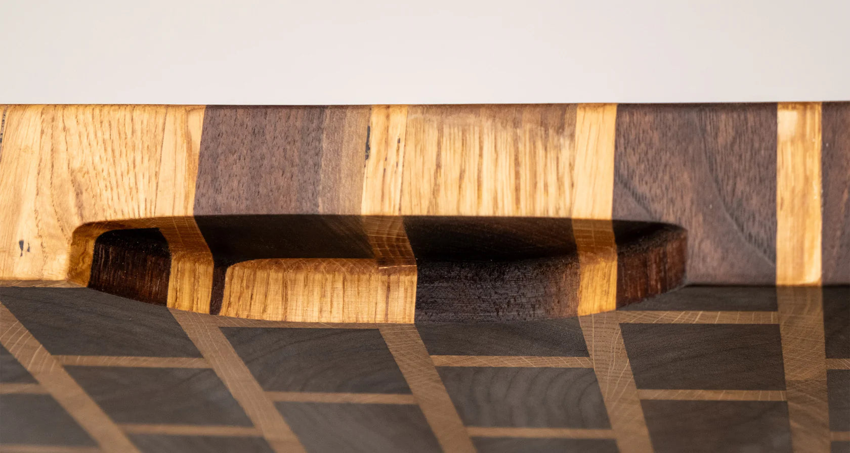 End Grain Snijplank Walnoot & Eikenhout 40x30 cm Braainest