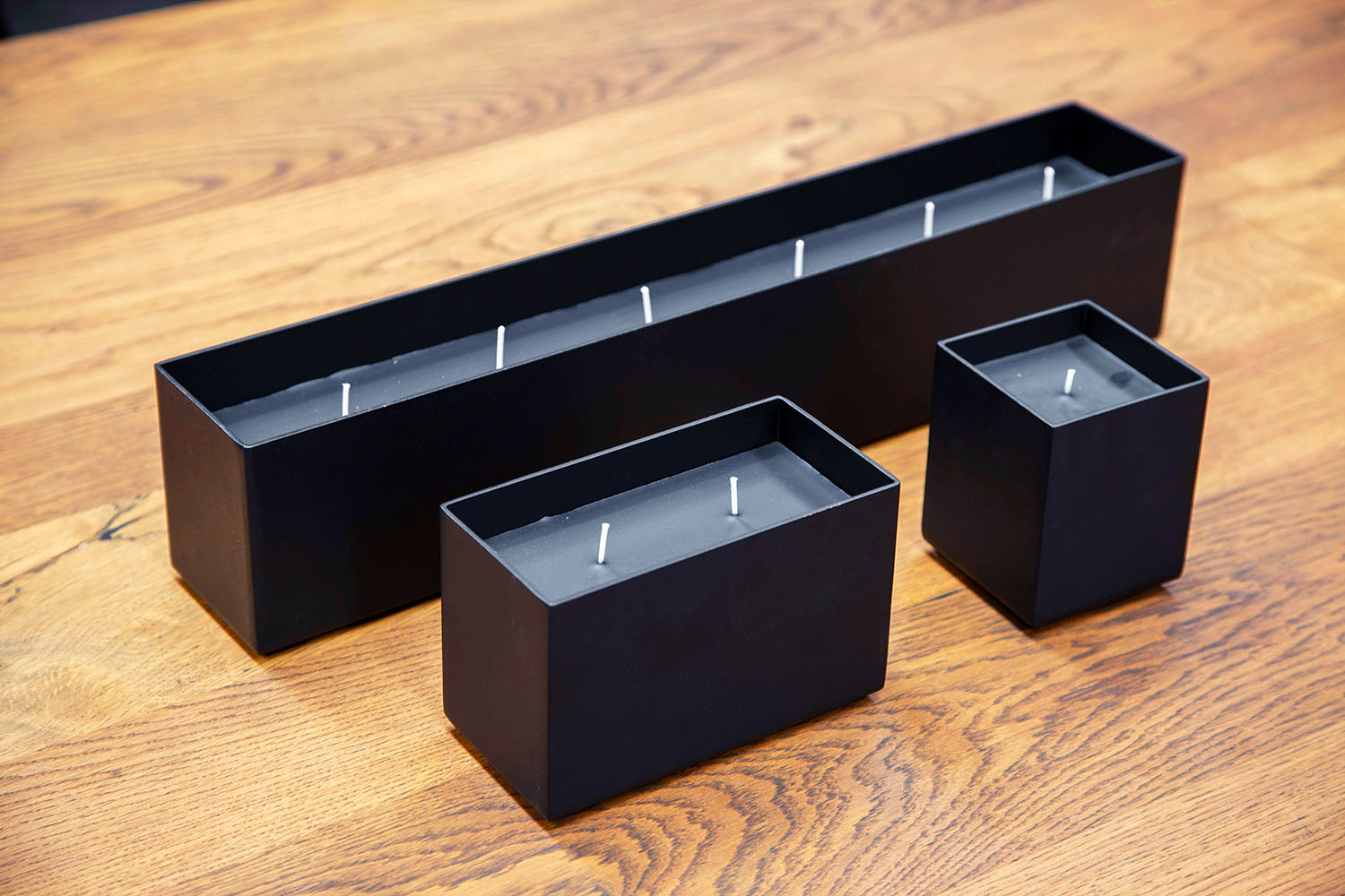 Fuego Rechthoek Moderne Kaars - 3 kleuren Caspero Design