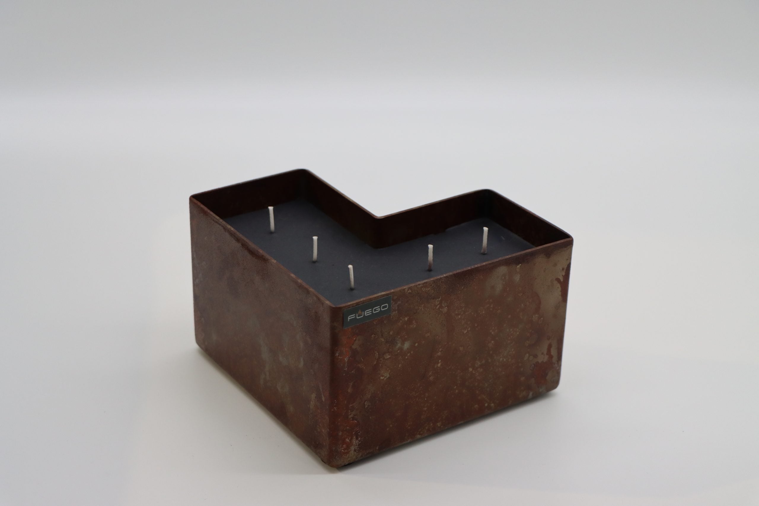 Fuego L-Vorm Luxe Kaars - 2 kleuren Caspero Design