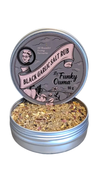 Funky Ouma Black Garlic Salt Rub - Umami zout Funky Ouma