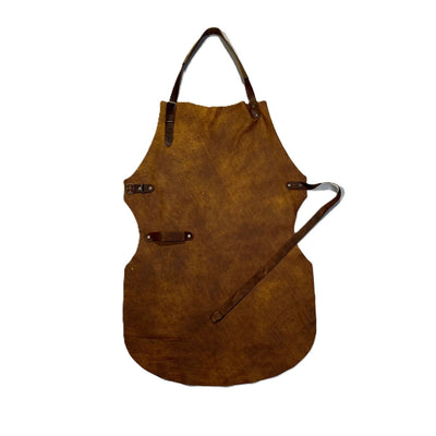 Handgemaakt Lederen traditioneel BBQ Schort Saint Sauveur