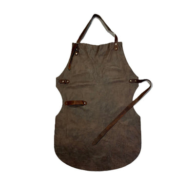 Handgemaakt Lederen traditioneel BBQ Schort Saint Sauveur