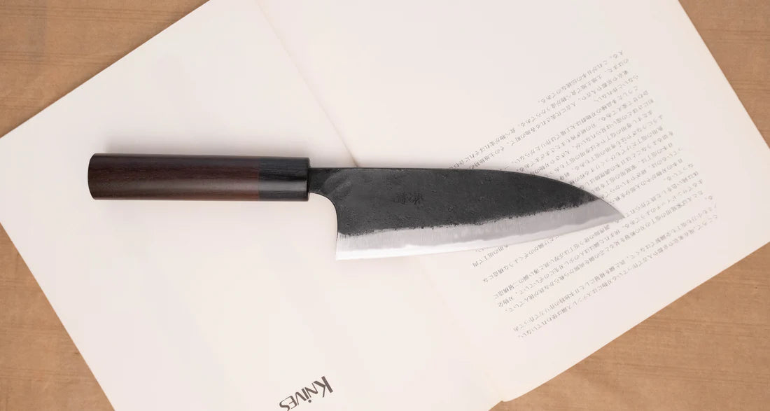 Hidetsune Ryo-Deba Aogami #2 Japans mes 165mm – Kuro-Uchi Braainest