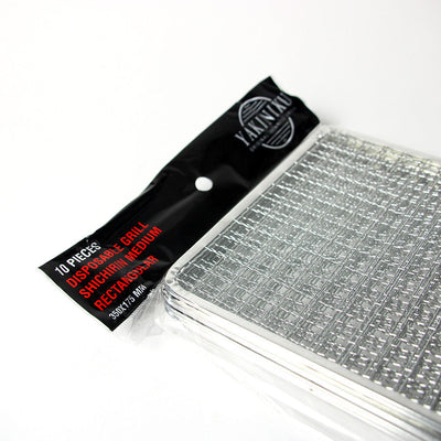 YAKINIKU Shichirin Rectangle M Grid Disposable 10st Yakiniku
