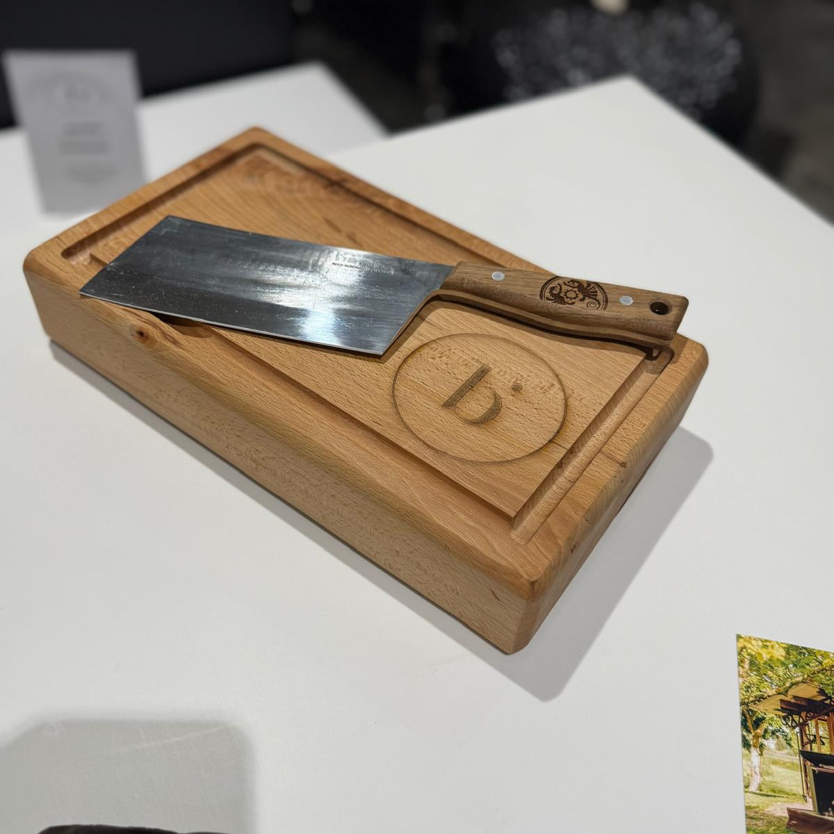 Kapblok Eiken & Petromax Hakmes Geschenkset Braainest