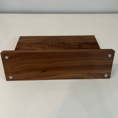 Messenhouder tafel model - Notelaarhout 32 x 9 x 19cm Braainest