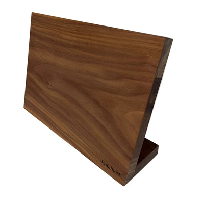 Messenhouder tafel model - Notelaarhout 32 x 9 x 19cm Braainest