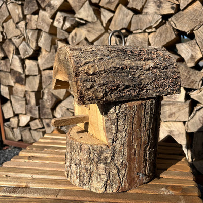 Houten Vogelhuisje 24 cm – Rustieke Nestkast Braainest