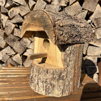 Houten Vogelhuisje 24 cm – Rustieke Nestkast Braainest