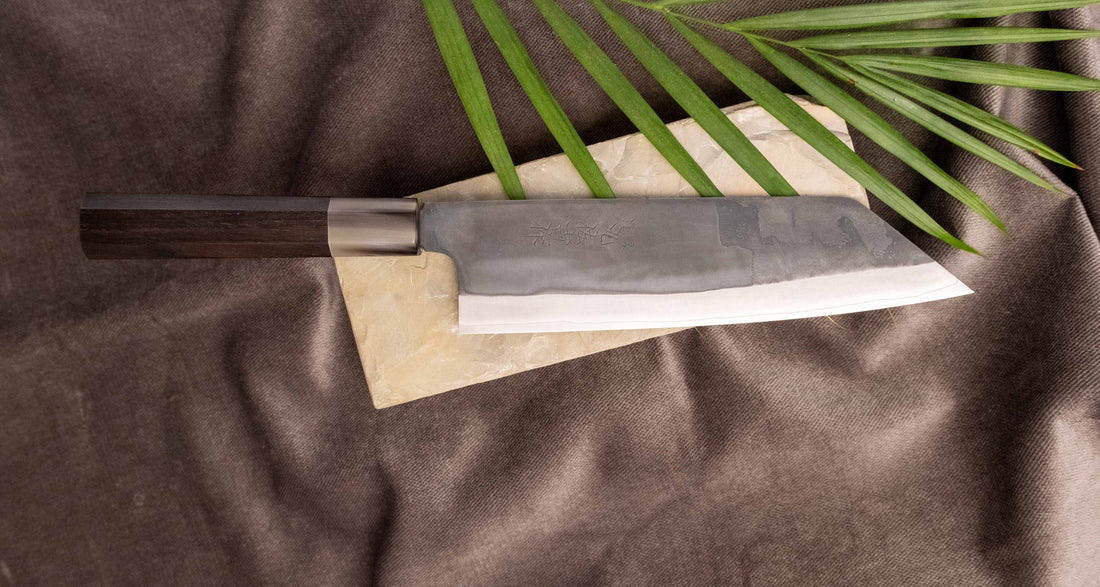 HAP-40 Bunka mes | Japans keukenmes 190mm zwart ebben Braainest