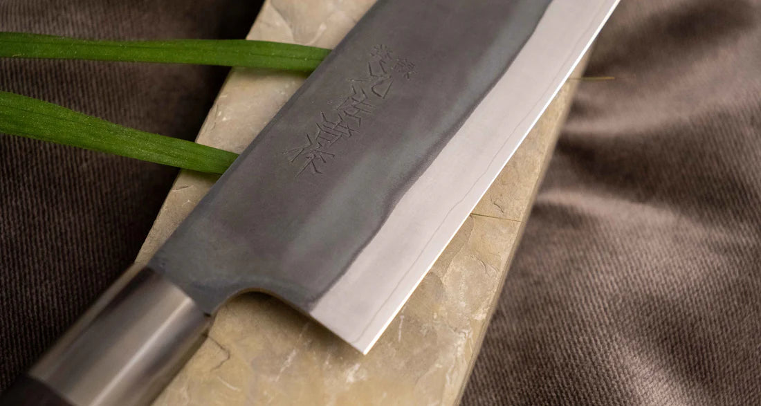 HAP-40 Bunka mes | Japans keukenmes 190mm zwart ebben Braainest