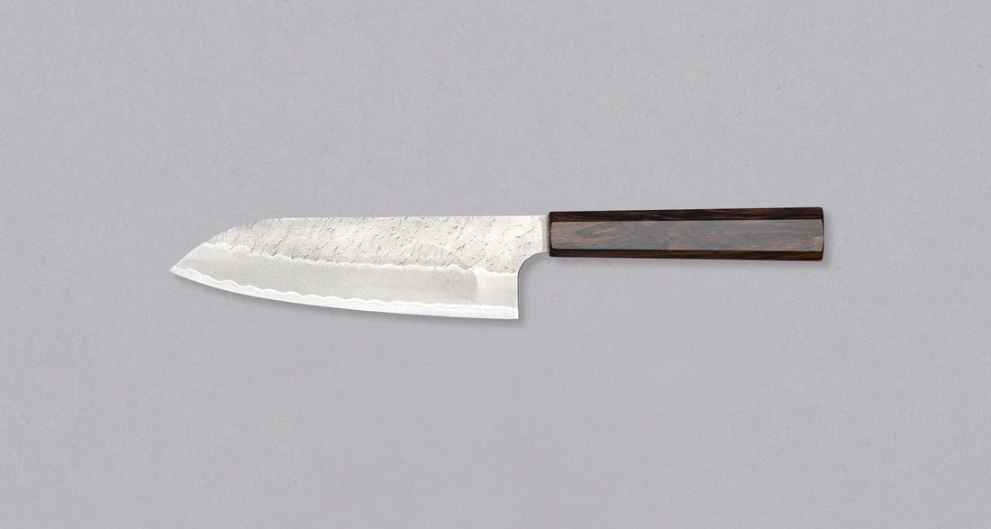 Japans mes Nigara Santoku Aogami Super 180mm Braainest