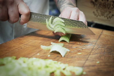 Kouhei-Shinmatsu ZDP-189 Bunka Silver 200mm Mes Braainest