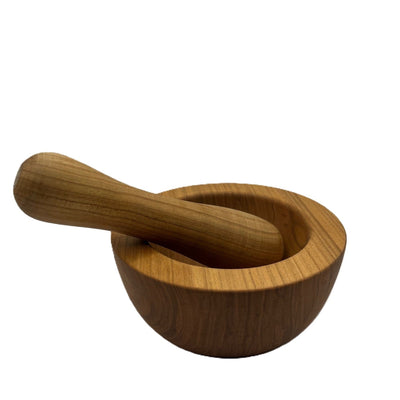 Houten kruiden Vijzel 16cm Diameter Braainest