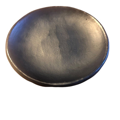 Mini Flat Plate Black Pottery