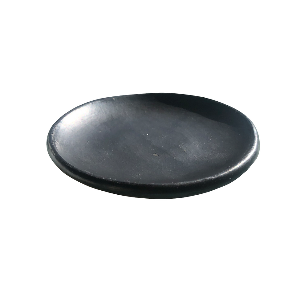 Mini Flat Plate Black Pottery