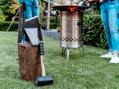 NO-AXE Houtkloof met rubberhamer No Axe