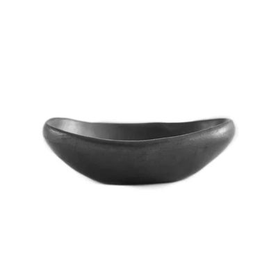Oval Bowl Black Pottery