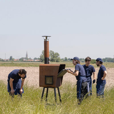 OVUN Mini : Compacte houtgestookte buitenoven | Bak, grill, rook & kook buiten OVUN