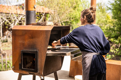 OVUN GN : Houtgestookte buitenoven | Maximale capaciteit | Bak, grill, rook & kook OVUN