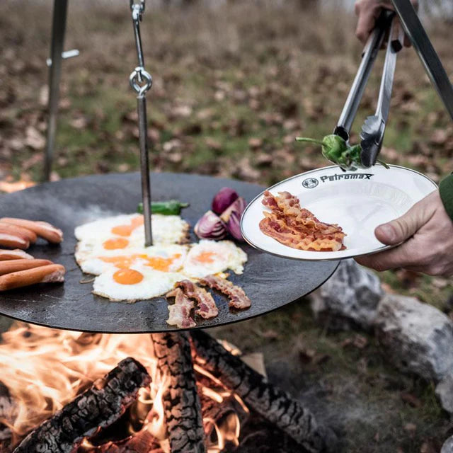 Hangende Grillplaat Driepoot – Open Vuur BBQ 56 cm Braainest