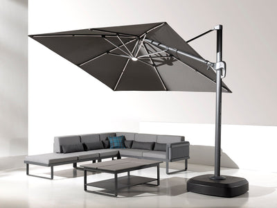 Parasol met staander vierkant - 3 kleuren Braainest
