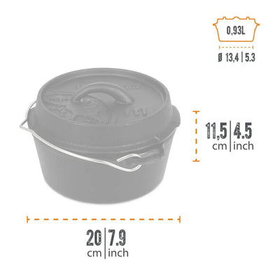 Petromax Dutch Oven kookpot met of zonder pootjes 1L - 16L Petromax