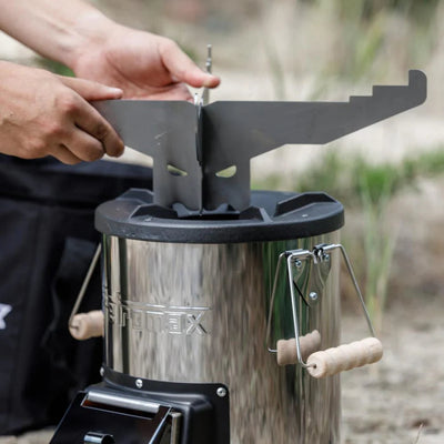 Rocket Stove Grillplaat – Plancha voor Buiten Koken Petromax