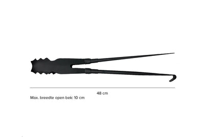 Krokodillentang – Sterke vuurtang van QFlame (48 cm) QFlame