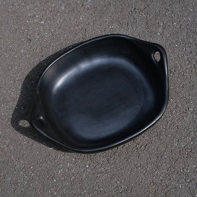 Rectangle Oven Dish Black Pottery
