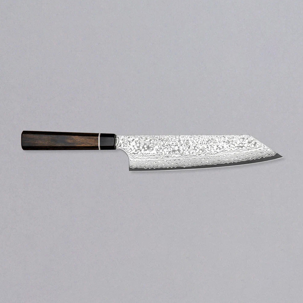 Suncraft Bunka Black Damascus 200 mm – Veelzijdig Japans Keukenmes Braainest