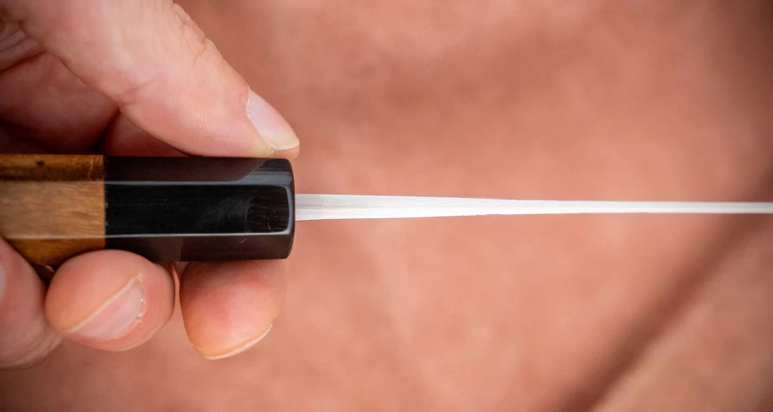 Tadafusa Santoku Mes – SLD Hammered 165mm Japans Mes Braainest