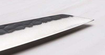 Uitmuntend Japans mes Kouhei-Shinmatsu Petty Black 135mm Braainest