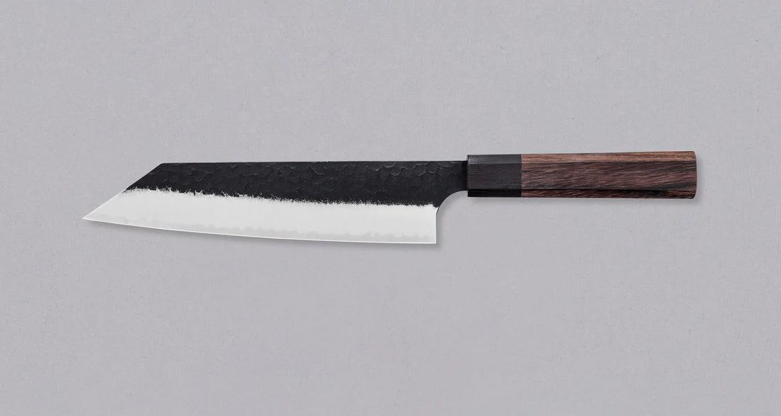 Uitmuntende Japanse Keukenmes - Kouhei-Shinmatsu Bunka Black 200mm Braainest