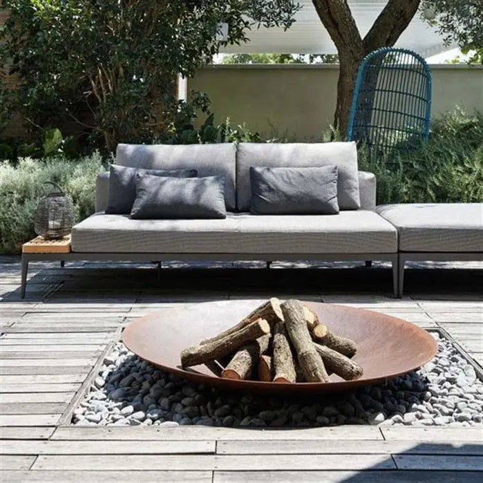 Vuurnest Stalen Vuurschaal | Moderne Vuurplaats voor de Tuin Braainest