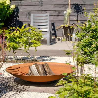Vuurnest Stalen Vuurschaal | Moderne Vuurplaats voor de Tuin Braainest