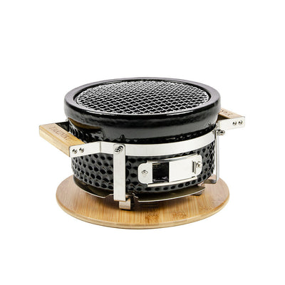 YAKINIKU Shichirin Round keramiek rvs MINI Yakiniku