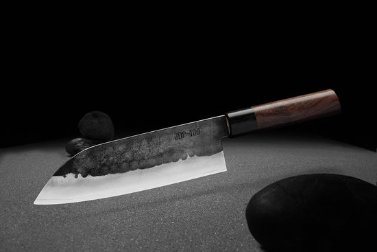 ZDP-189 Santoku Black 180mm Japans Mes Braainest