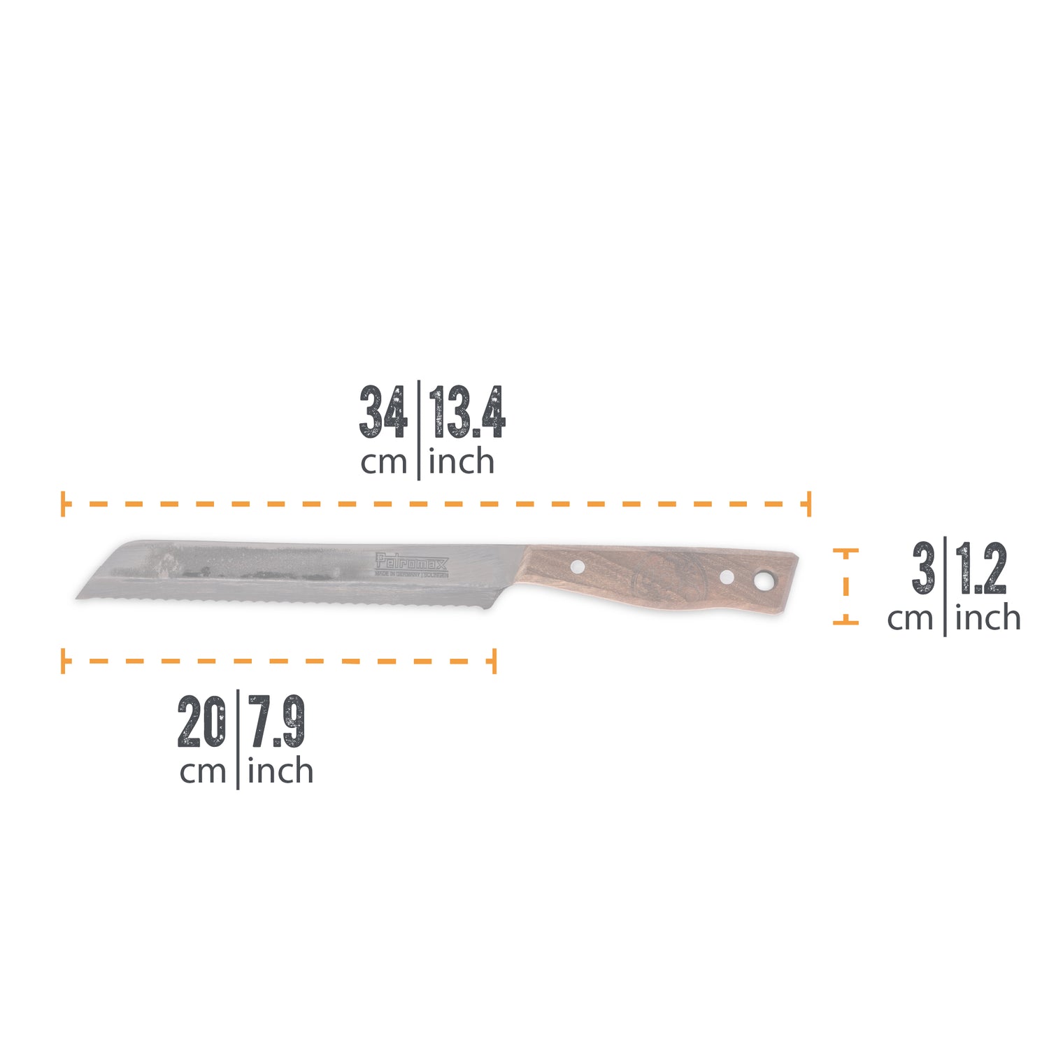 Petromax Broodmes 20 cm – Handgemaakt in Solingen Petromax