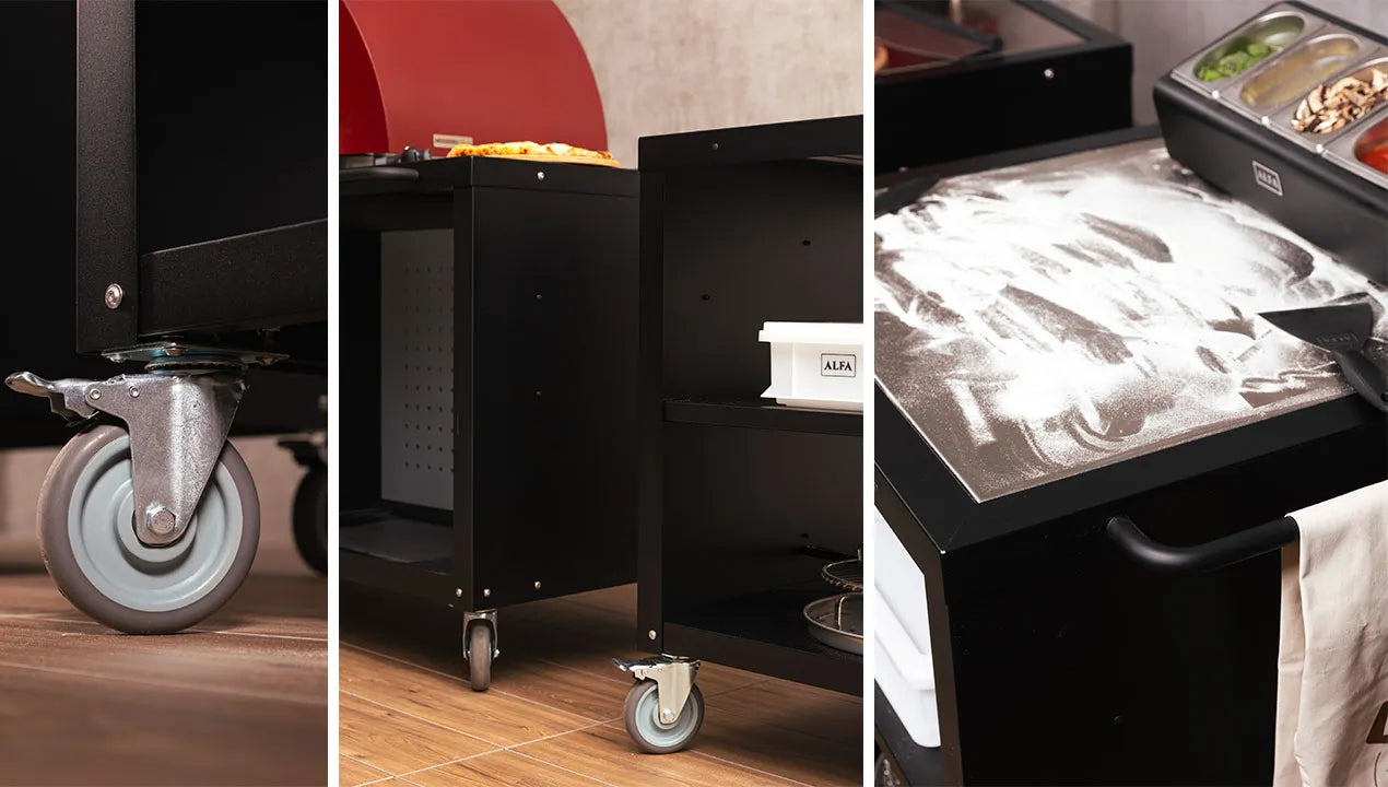 Cooking Station 160 Buitenkeuken voor Pizzaoven Alfa Forni