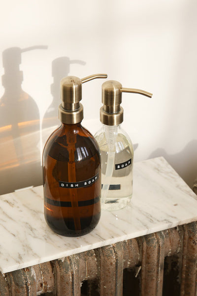 Wellmark Dish Soap Amber/Brass Bamboo 500ml Wellmark