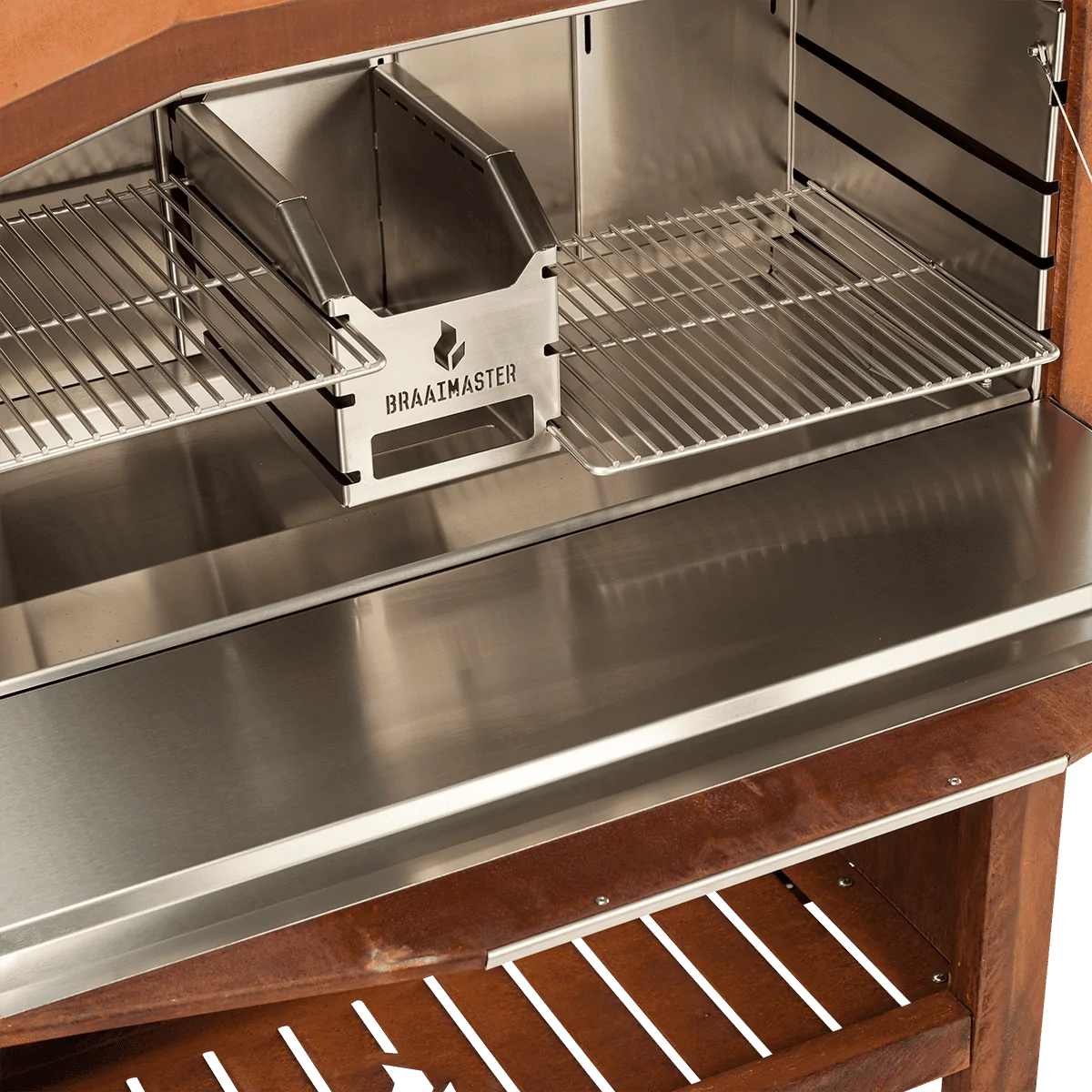 Braaimaster deur inleg Duo RVS werkblad accessoire Braaimaster