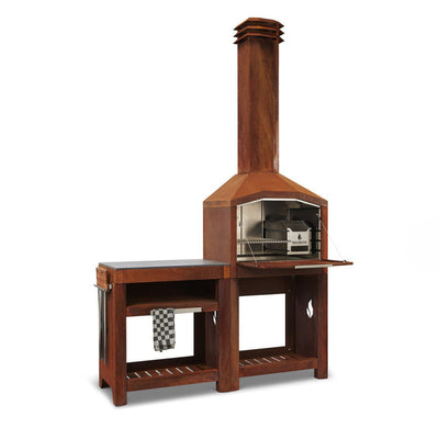 FS Single corten complete opstelling Braaimaster