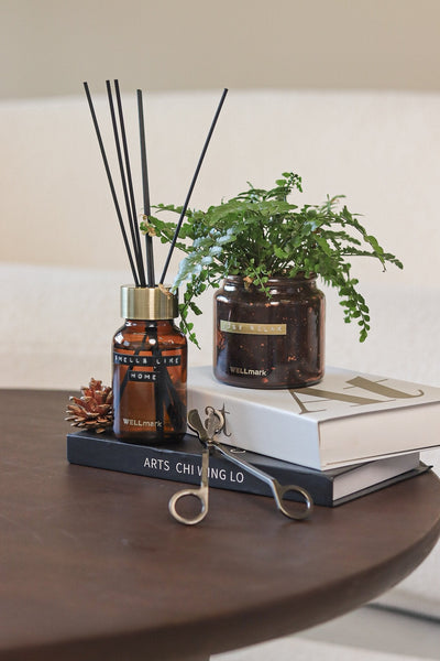 Wellmark Geursticks Amber/Brass 200ml Cedarwood Wellmark