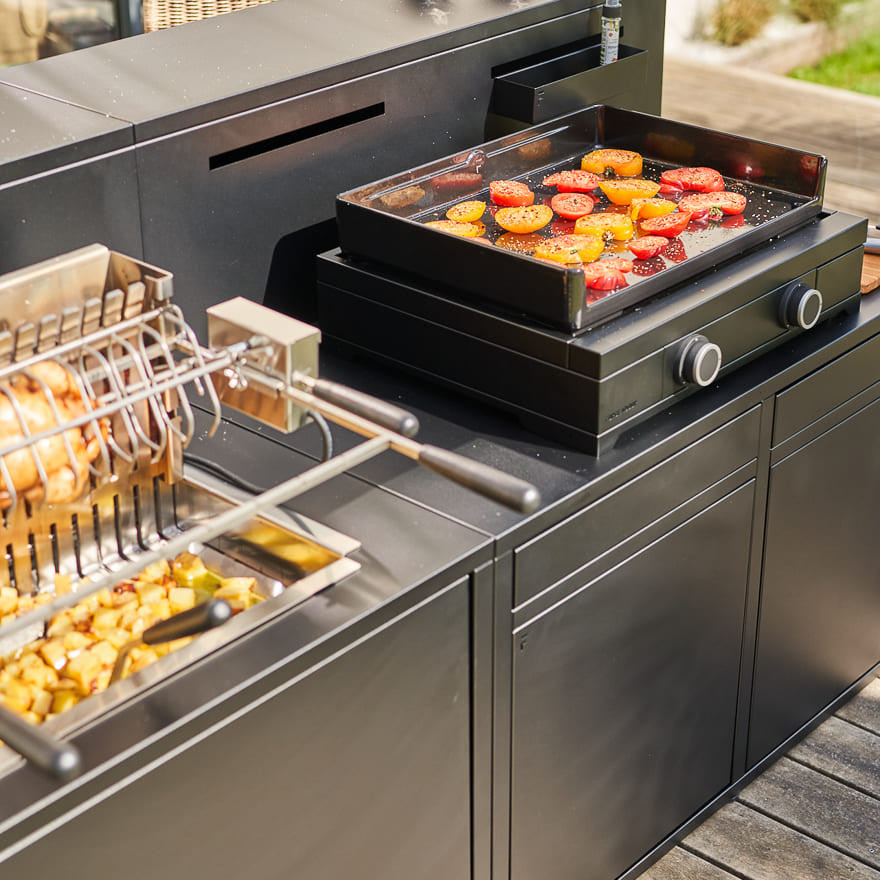 Grill Module met Barblad Zwart Staal - Forge Adour Forge Adour