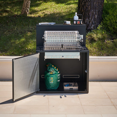 Grill Module met Barblad Zwart Staal - Forge Adour Forge Adour