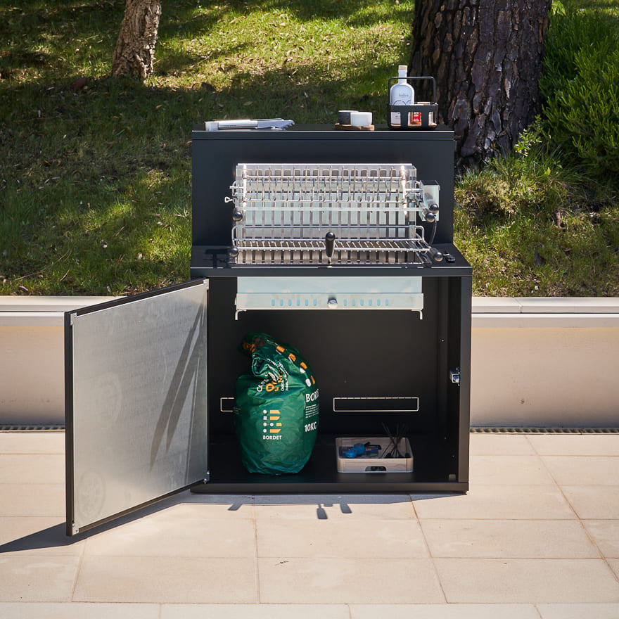Grill Module met Barblad Zwart Staal - Forge Adour Forge Adour